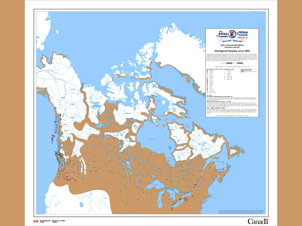 Map of Aboriginal territory.