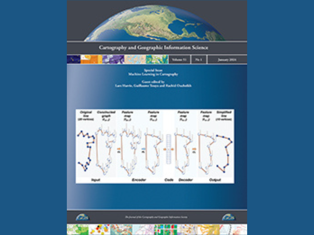 Screen grab of the Cartography and Geographic Information Science (CaGIS) Journal cover