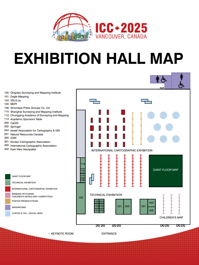 map of exhibit hall